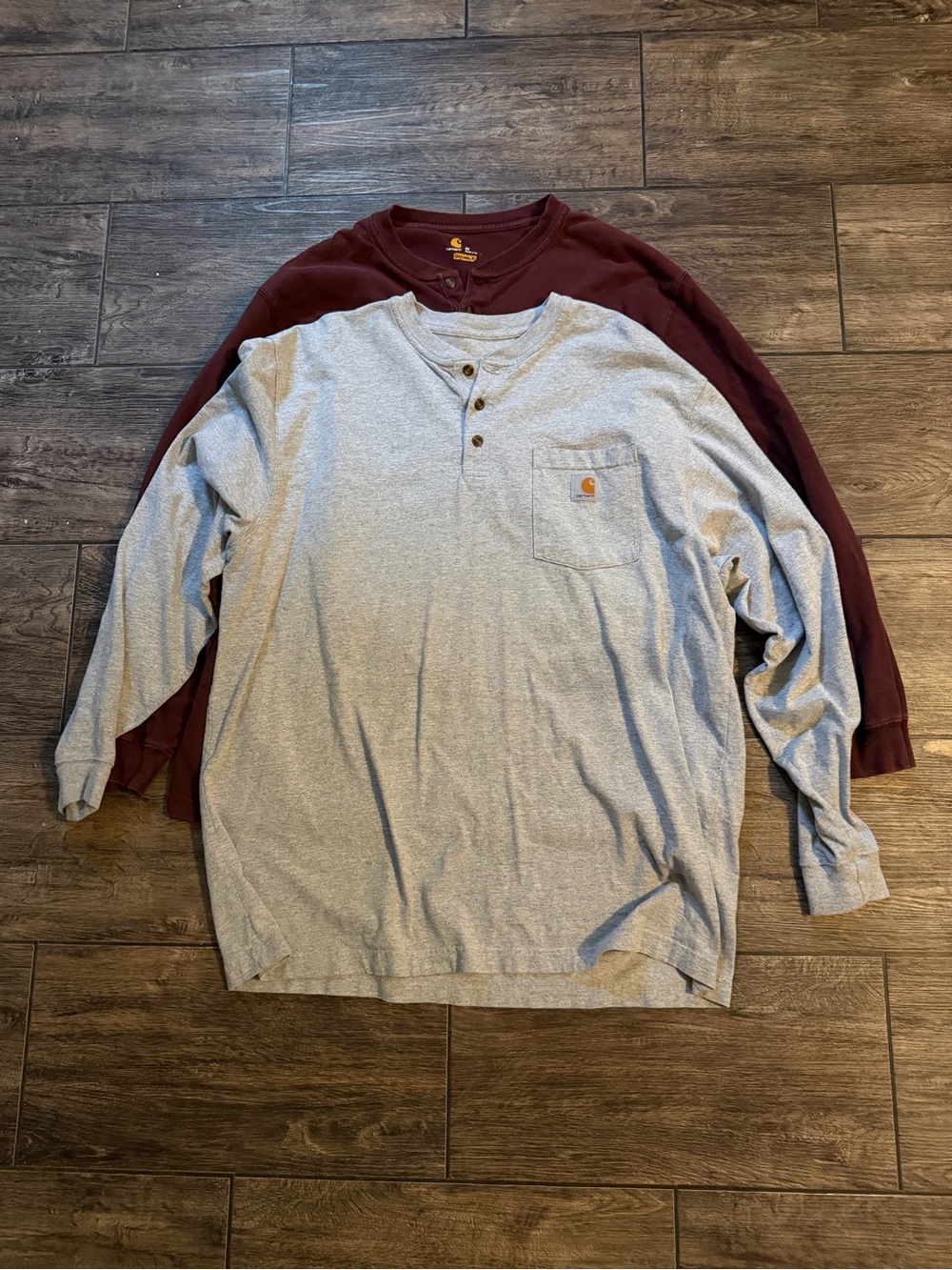 Carhartt Pocket Original Fit Henley Shirt LongSleeve Mens
XL Lot of 2